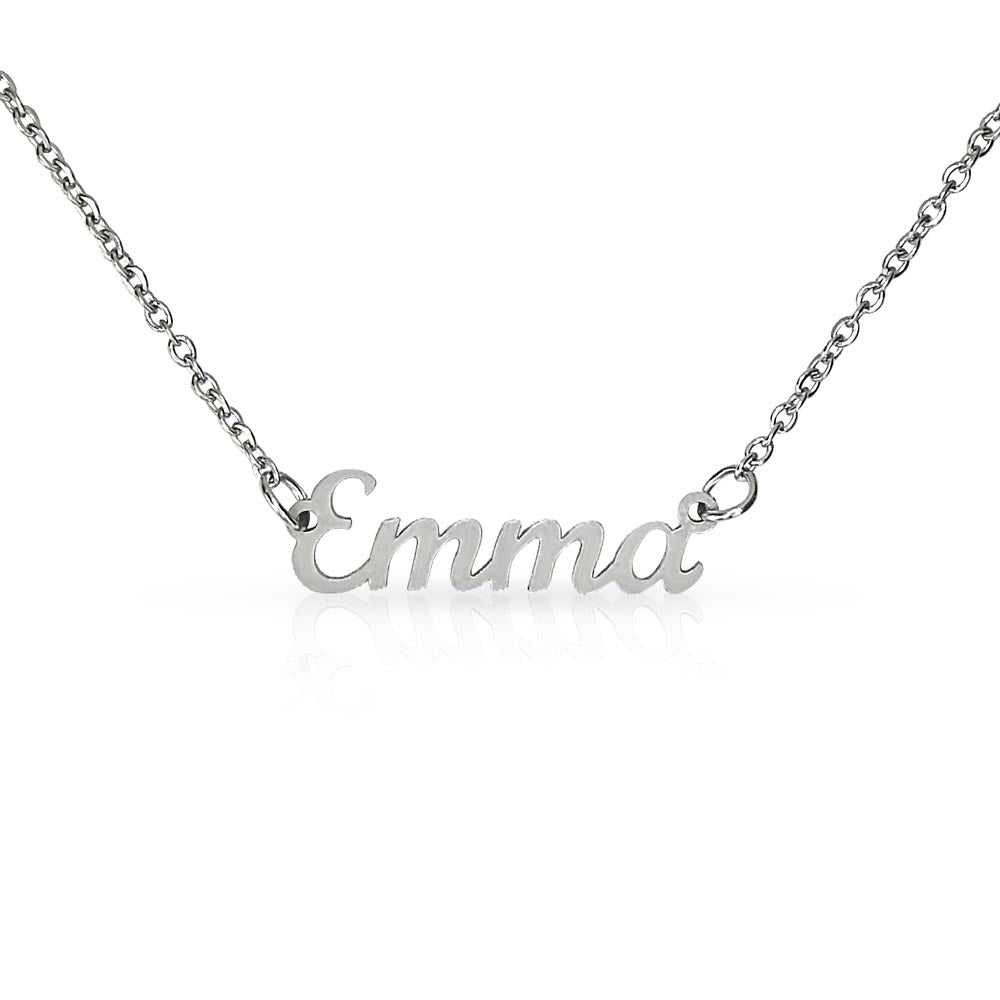 Custom Name Necklace, 18K Gold Plated Name Necklace