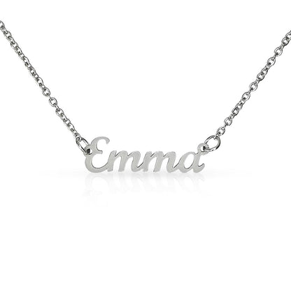 Custom Name Necklace, 18K Gold Plated Name Necklace