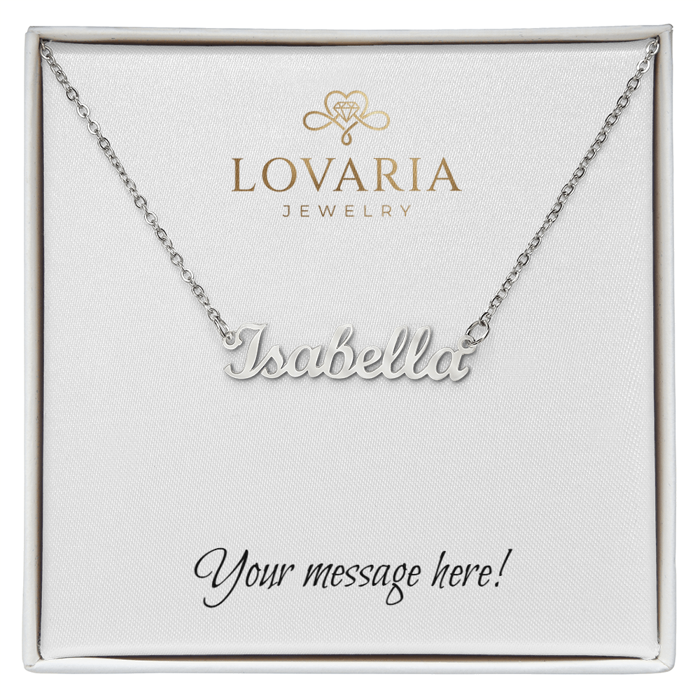 Custom Name Necklace - 18K Yellow Gold Finish