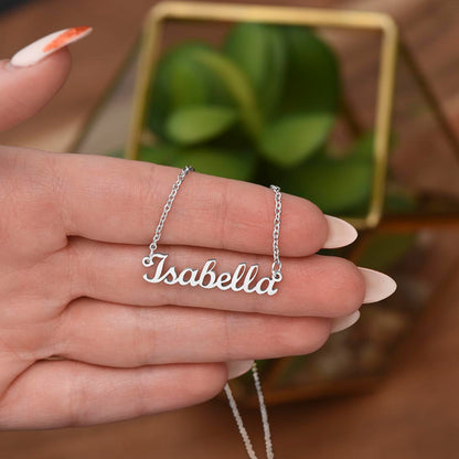 Custom Name Necklace - 18K Yellow Gold Finish