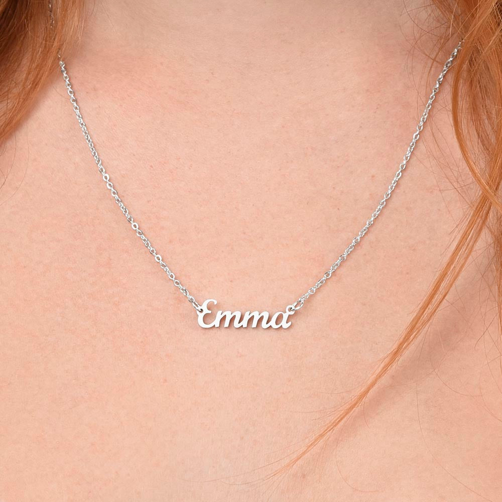 Custom Name Necklace, 18K Gold Plated Name Necklace