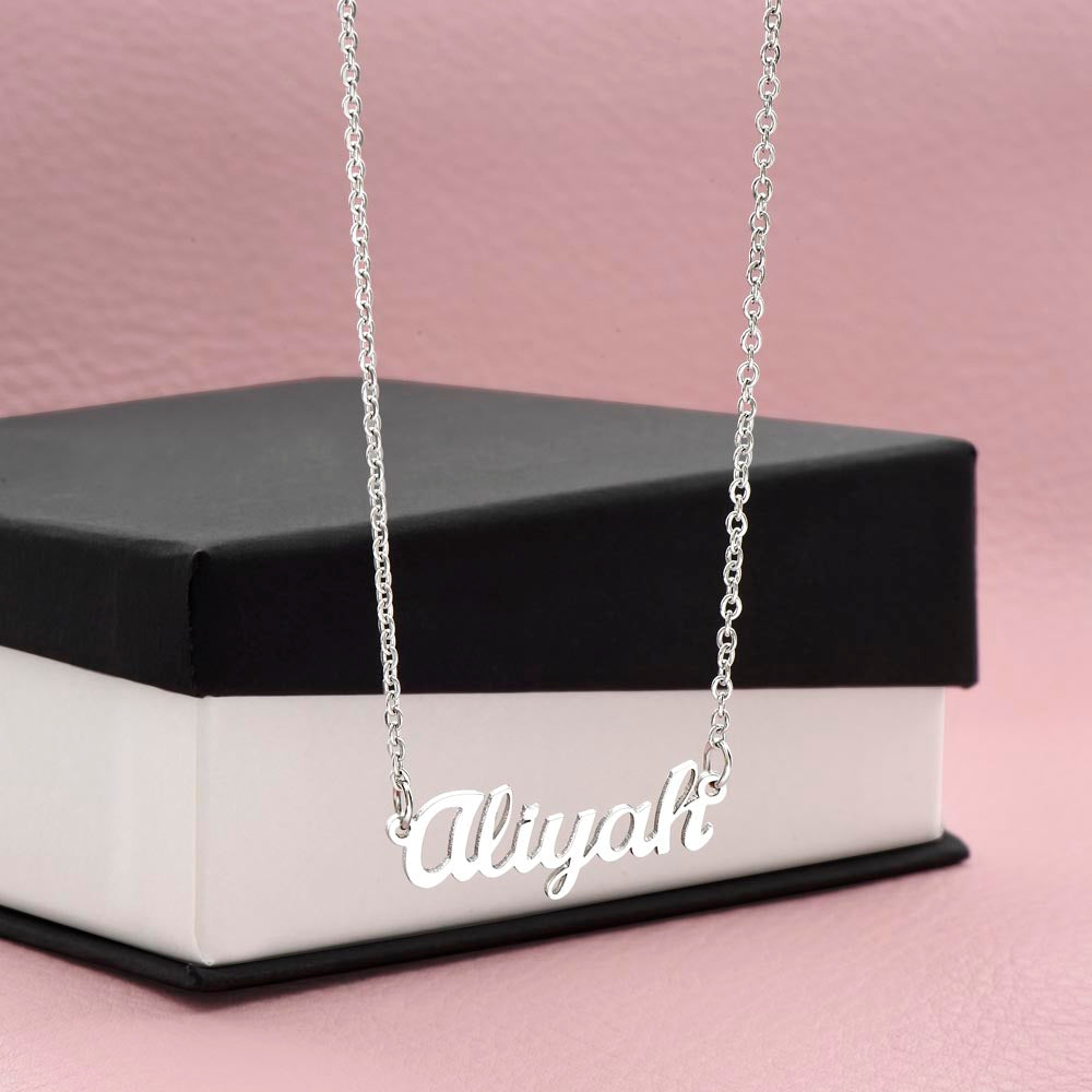 Custom Name Necklace - 18K Yellow Gold Finish