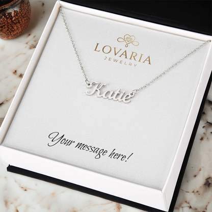 Custom Name Necklace - 18K Yellow Gold Finish