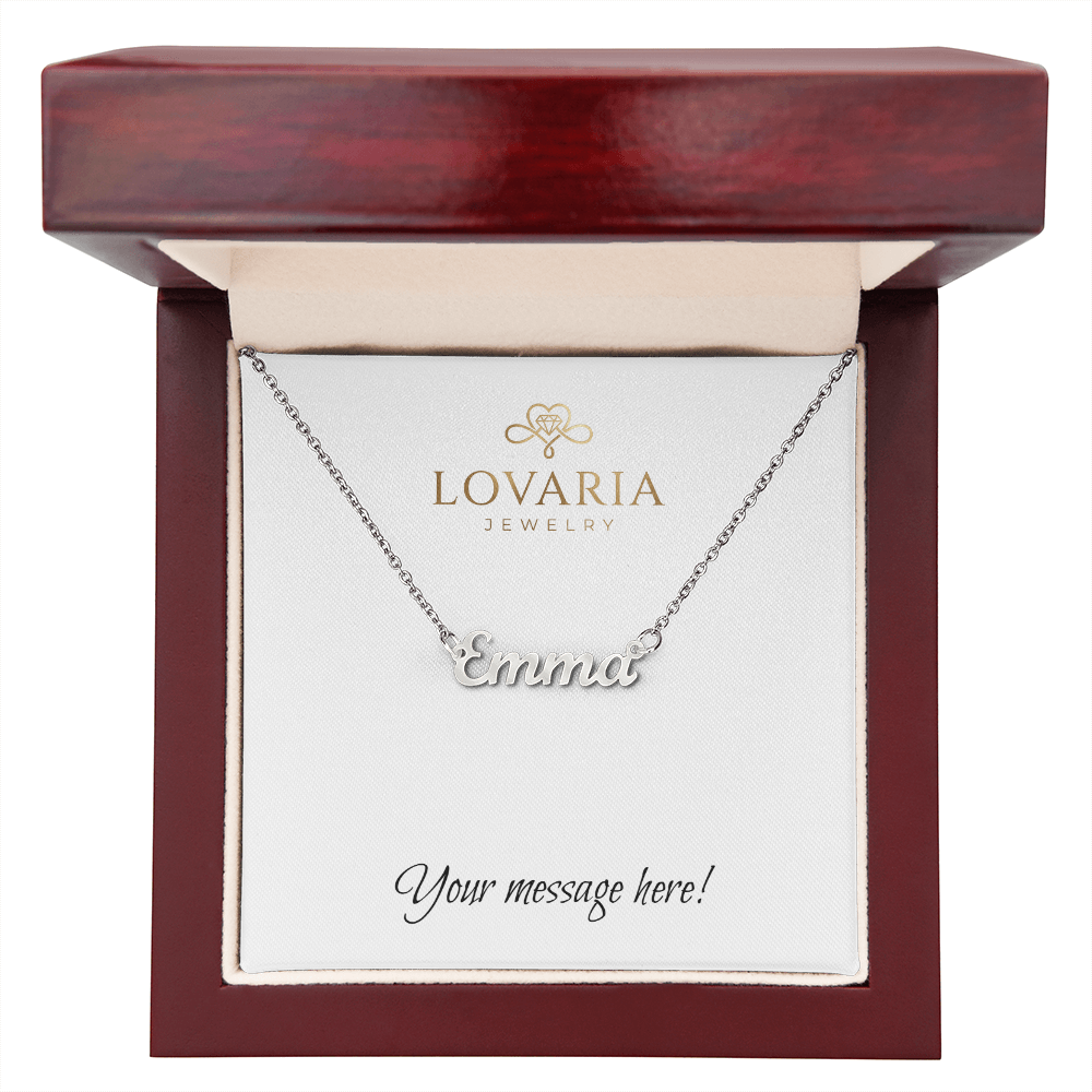 Custom Name Necklace - 18K Yellow Gold Finish