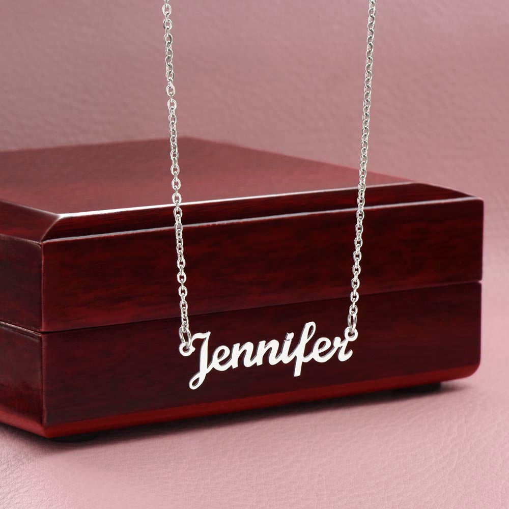 Custom Name Necklace - 18K Yellow Gold Finish
