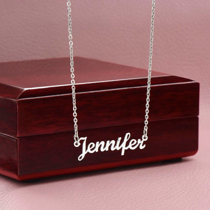 Custom Name Necklace - 18K Yellow Gold Finish