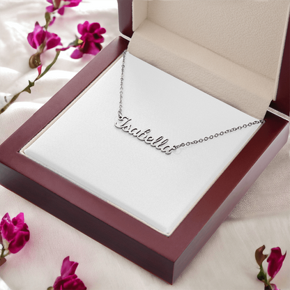 Custom Name Necklace, 18K Gold Plated Name Necklace