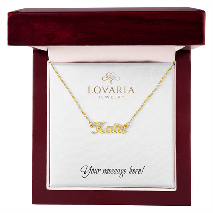 Custom Name Necklace - 18K Yellow Gold Finish