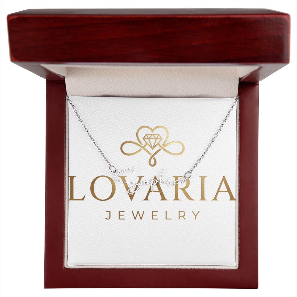 Signature Style Name Necklace, 18K Gold Plated Name Necklace