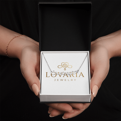 Heart Name Necklace, 18K Gold Plated Name Necklace
