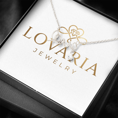 Scripted Love Necklace, 18K Gold Plated Necklace
